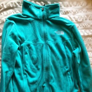 Teal North Face Zip-Up